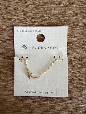 Kendra Scott Gold Initial “K” Necklace